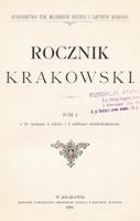 Rocznik Krakowski. T. 1 (1898)