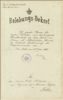 List gratulacyjny dla Rudolfa Kotarby z 3. pułku Legionów Polskich z 26.1.1915