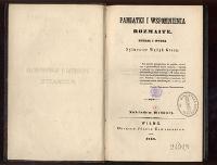 Pamiątki i wspomnienia rozmaite - Groza, Sylwester Wężyk (1793-1849)