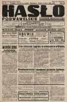 Hasło Podwawelskie : tygodnik bezpartyjny. 1931, nr 27