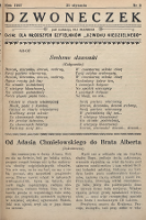 Dzwoneczek : dział dla młodszych czytelników „Dzwonu Niedzielnego". 1937, nr 5