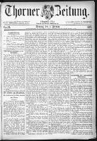 Thorner Zeitung 1877, Nro. 29 + Beilage