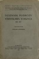 Dziennik podróży Stanisława Staszica : 1789-1805 - Staszic, Stanisław (1755-1826)