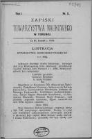 Zapiski Towarzystwa Naukowego w Toruniu, T. 1 nr 11, (1910)