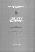 Zeszyty Naukowe Uniwersytetu Mikołaja Kopernika w Toruniu. Nauki Humanistyczno-Społeczne. Pedagogika, z. 2 (50), 1972