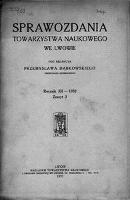 Sprawozdania Towarzystwa Naukowego we Lwowie 1932, R. 12, z 2