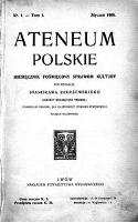 Ateneum Polskie, 1908, T. 1