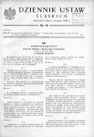Dziennik Ustaw Śląskich, 01.08.1938, [R. 17], nr 14
