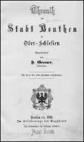 Chronik der Stadt Beuthen in Ober-Schlesien - Gramer, Franz