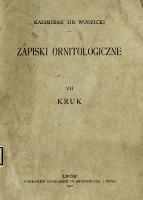 Zapiski ornitologiczne. 7, Kruk - Wodzicki, Kazimierz (1816-1889)
