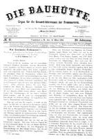 Die Bauhuette. Organ für die Gesammt-Interessen der Freimaurerei 1896.03.14 Jg.39 Nr11