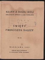 Święty Franciszek Salezy. - Zahorska, Anna (1882-1942)