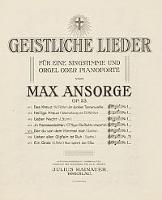 Der du von dem Himmel bist [z cyklu:] Geistliche Lieder : für eine Singstimme und Orgel oder Pianoforte : Op. 23, No. 5 - Ansorge, Max (1862-1940)