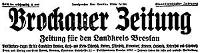 Brockauer Zeitung. Zeitung für den Landkreis Breslau 1931-11-22 Jg. 31 Nr 139