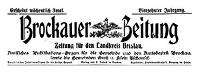Brockauer Zeitung. Zeitung für den Landkreis Breslau 1918-11-08 Jg. 18 Nr 133