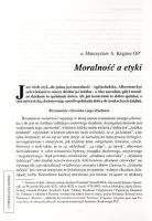 Moralność a etyka. - Krąpiec, Mieczysław A.