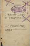 O prawach człowieka i obywatela : o prawach mniejszości - Świętochowski, Aleksander (1849-1938)