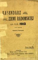 Kalendarz ziemi radomskiej na rok 1913 - Podlewski, Bolesław