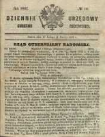 Dziennik Urzędowy Gubernii Radomskiej, 1862, nr 10