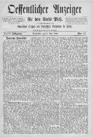 Oeffentlicher Anzeiger für den Kreis Pleß, 1884, Jg. 32, Nro. 37