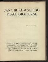 Jana Bukowskiego prace graficzne - Bukowski, Jan (1873-1943)