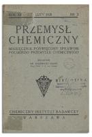 Przemysł Chemiczny : miesięcznik poświęcony sprawom polskiego przemysłu chemicznego. R. XII, luty 1928, z. 2