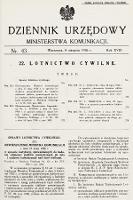 Dziennik Urzędowy Ministerstwa Komunikacji. 1936, nr 43