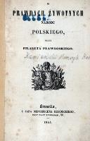 O prawdach żywotnych narodu polskiego - Kamieński, Henryk (1813-1866)