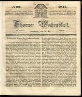 Thorner Wochenblatt 1849, No. 60 + Beilage, Extra Beilage