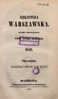 Biblioteka Warszawska, 1849, T. 4