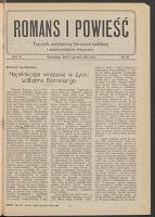 Romans i Powieść : tygodnik poświęcony literaturze nadobnej i wiadomościom literackim. R. 6, 1914 nr 49 (5 XII)