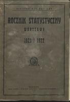 Rocznik Statystyczny Warszawy 1921 - 1922