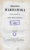 Biblioteka Warszawska, 1845, T. 4