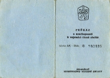 Průkaz o neschopnosti k vojenské činné službě