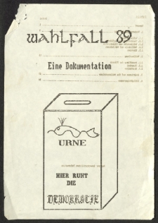 Dokumentation zur Wahlfälschung von 1989 von Frank Drauschke