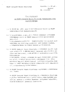 Az MSZMP Csongrád Megyei Bizottsága káderhatáskörének megszüntetéséről