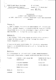 MSZMP-dokumentum az 1989. év első félévi politikai ünnepségeinek rendjéről