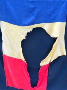 Forradalmi zászló Temesvárról