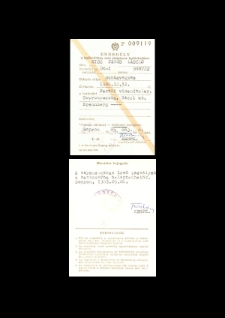 Engedély a határsávban való ideiglenes tartózkodásra (1985. május 8.)