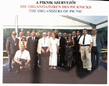 A Páneurópai Piknik szervezői Angela Merkel látogatásakor (A Páneurópai Piknik 20. évfordulóján)
