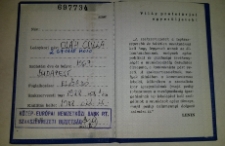 Szakszervezeti tagsági könyv