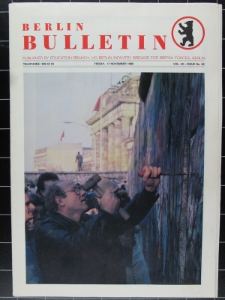 Zeitschrift "Berlin Bulletin" zum Mauerfall