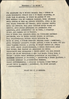 Przedruk z "La Monde"