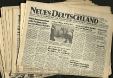 Neues Deutschland - Ausgaben zwischen dem 27.10. und 30.11.1989