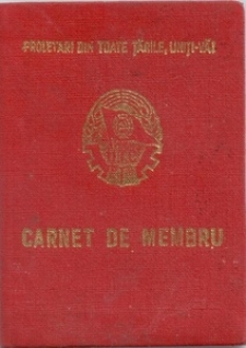 Carnet de membru U.T.C.