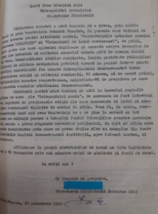 Corespondență din arhiva Bibliotecii Județene "Octavian Goga" Cluj