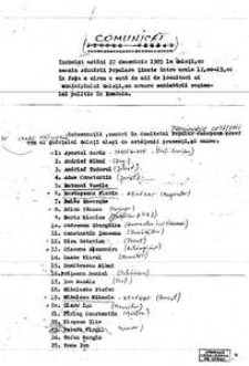 Documente privind Revoluția Română din decembrie 1989