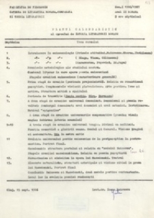 Documente privind activitatea didactică a Ioanei Em. Petrescu (1986-1987) 
