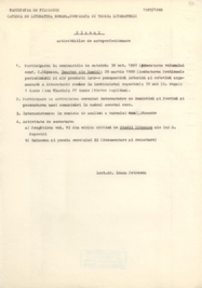 Documente privind activitatea didactică a Ioanei Em. Petrescu (1987-1988) 