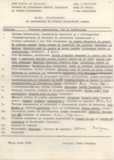 Documente privind activitatea didactică a Ioanei Em. Petrescu (1988-1989) 